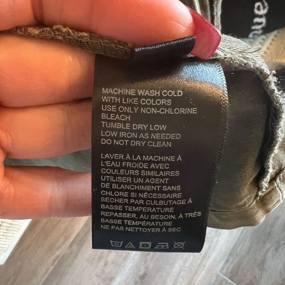 FREE PEOPLE Oversized, green military cargo jacket. Size M. - Picture 9 of 9